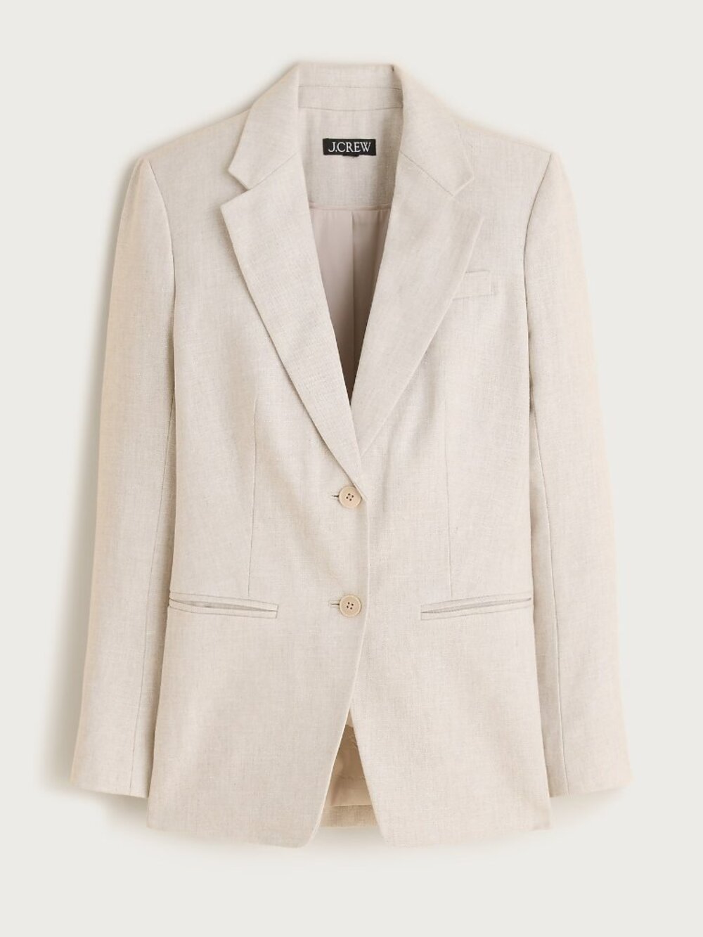 NWT J Crew Margeaux Women's Cream blazer in stretch linen blend